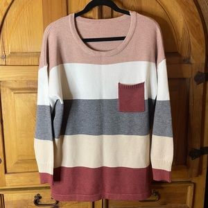 NWOT - Unbranded - Color Block Sweater - Size Medium
